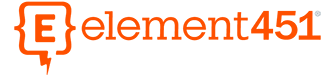 This is the logo for Element451, a marketing-focused, AI-powered college application management software solution.